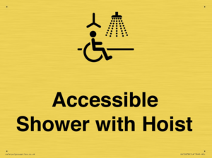Accessible Shower with Hoist
